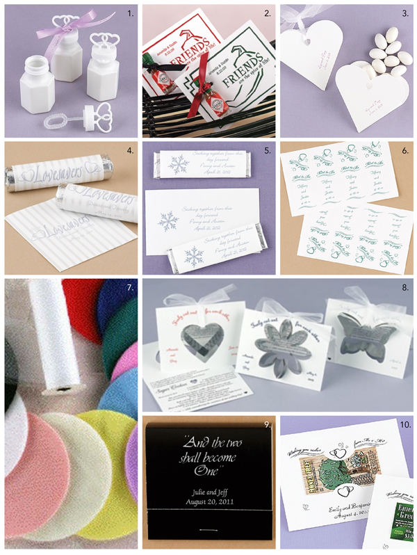 46+ Unique Wedding Favor Ideas For Cheap
 Pics