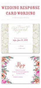 Wedding Response Card Wording